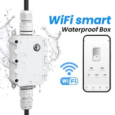 Outdoor WiFi Timer Switch For Pool Light Remote Control Waterproof ABS Material