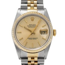 ROLEX Datejust 16233 Champagne WATCH 723711