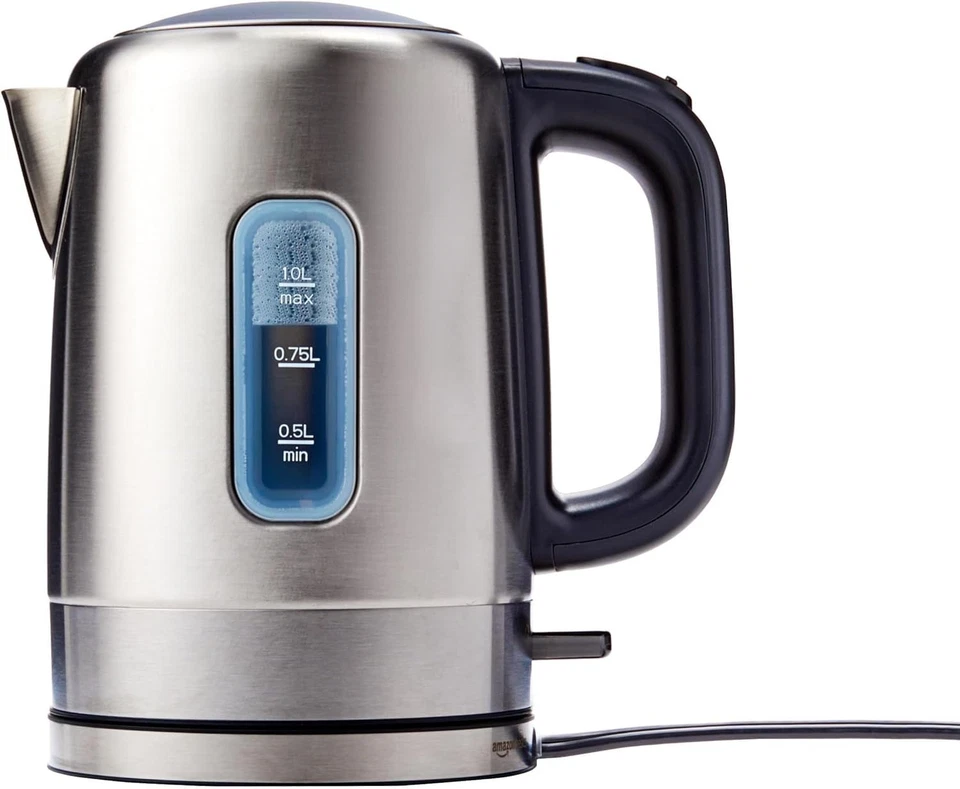 Stainless Steel Electric Kettle 1.1Qt – Amazon Basics, Fast Boiling, BPA-Free, A - Image 3 of 4