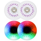 Light Up Inline Skate Wheel 80mm, 4Pcs Flash Roller Wheel 90A PU, Multicolor