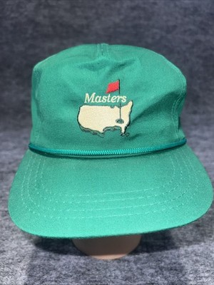 Vintage Masters Hat Cap Snap Back Green Trucker Derby Cap Adjustable USA Made