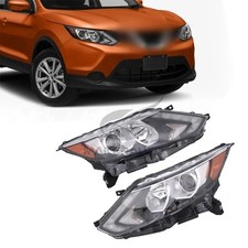 For 2017 2018 2019 Nissan Rogue Sport Halogen w/ LED DRL Headlights Assembly L+R