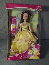 2001 Brass Key Keepsakes Disney Princess Belle Porcelain Doll Holiday Edition