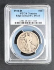 G Detail 1921-D PCGS Walking Liberty Silver Half Dollar 50c Circulated USA Coin