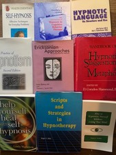 HUGE hypnosis hypnotism book bundle hypnotherapy job lot CBT Milton Erickson