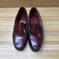 GH Bass Weejuns Whitney 9 D Burgundy Leather Slip On Penny Loafer