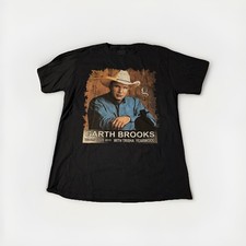 Garth Brooks 2015 World Tour Country Music Concert T-Shirt Size M Double Sided