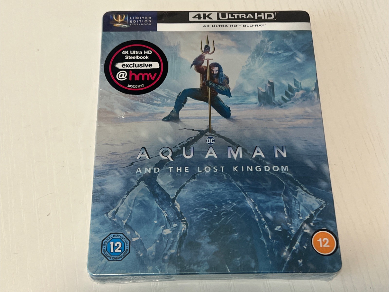 DC Aquaman And The Lost Kingdom 4K UHD Blu-ray SteelBook U.K. Exclusive