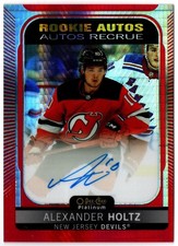 2021-22 UD O-Pee-Chee Platinum Rookie Auto Red Prism ALEXANDER HOLTZ R-AH /60 RC