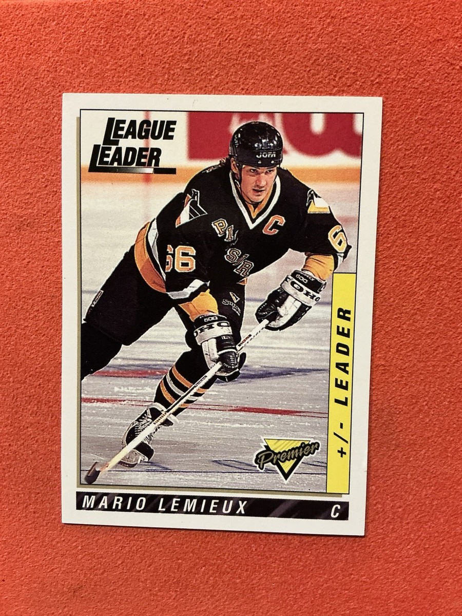 93-94 Topps Premier 🔥LEAGUE LEADER 🔥# 37 🔥MARIO LEMIEUX