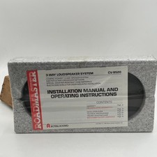 Nos Roadmaster 3 Way Car Speakers Vintage New In Box Discontinued Model Cv-9520 Nos Roadmaster 3 Way Car Speakers Vintage New In Box Discontinued Model Cv-9520
