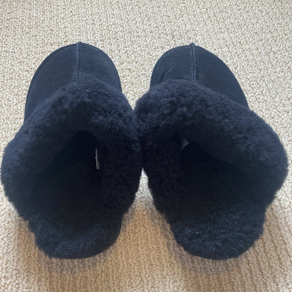 Bearpaw Loki II Mujer Talla 6 Negro Informal Cómodo Zapatillas Deslizables Zapatos Foto 4 de 4