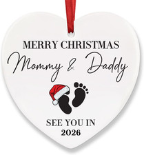 Pregnancy Announcement Gifts, Christmas Ornaments Expecting Baby Pregnancy, Anno