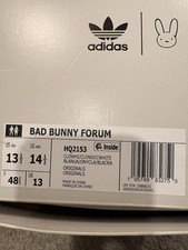 Bad Bunny Adidas Forum Size 13.5 HQ2153 White New In Box Never Worn