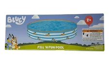 Bluey Fill ‘N Fun Pool 60" x 10" Bestway Inflatable Kiddie Pool Backyard Summer