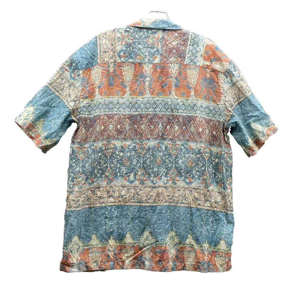 Zara Con Botones Para Hombre Grande Jacquard Boho Chic Costero Relax Elegante Cóctel Foto 2 de 4