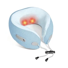 Electric Neck Massager,Portable Travel Pillow with Massage and Heat... Fast Ship