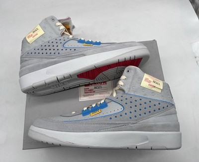 Size 13 - Jordan 2 Retro SP Union Grey Fog  Brand New Gray AJ II Blue Gibbs