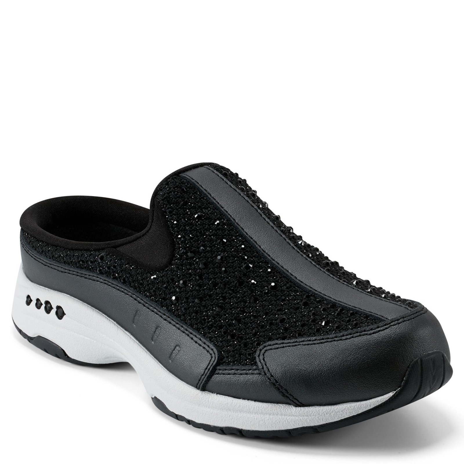 Женские слипоны Easy Spirit Travelsparkle 7 BM US - Черный серебристый 12690₽
