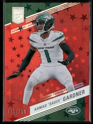 2023 Donruss Elite Ahmad ''Sauce'' Gardner #89 Aspirations Stars /299