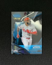 2025 Topps Chrome Black Blue #163 Adolis Garcia 139/150 Phillies QI95