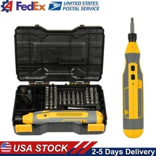 Cordless Electric Screwdriver Kit 43PCS Bits Set 4V USB Rechargeable Power Tool