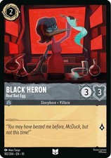 Disney Lorcana Whispers in the Well Uncommon Non Foil - 182 Black Heron