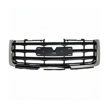 Grille Black Frame Chrome For Gmc Sierra 2009-2013 Gm1200573 25810704