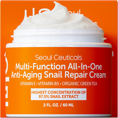 97.5% Snail Mucin Korean Face Moisturizer Day & Night Cream