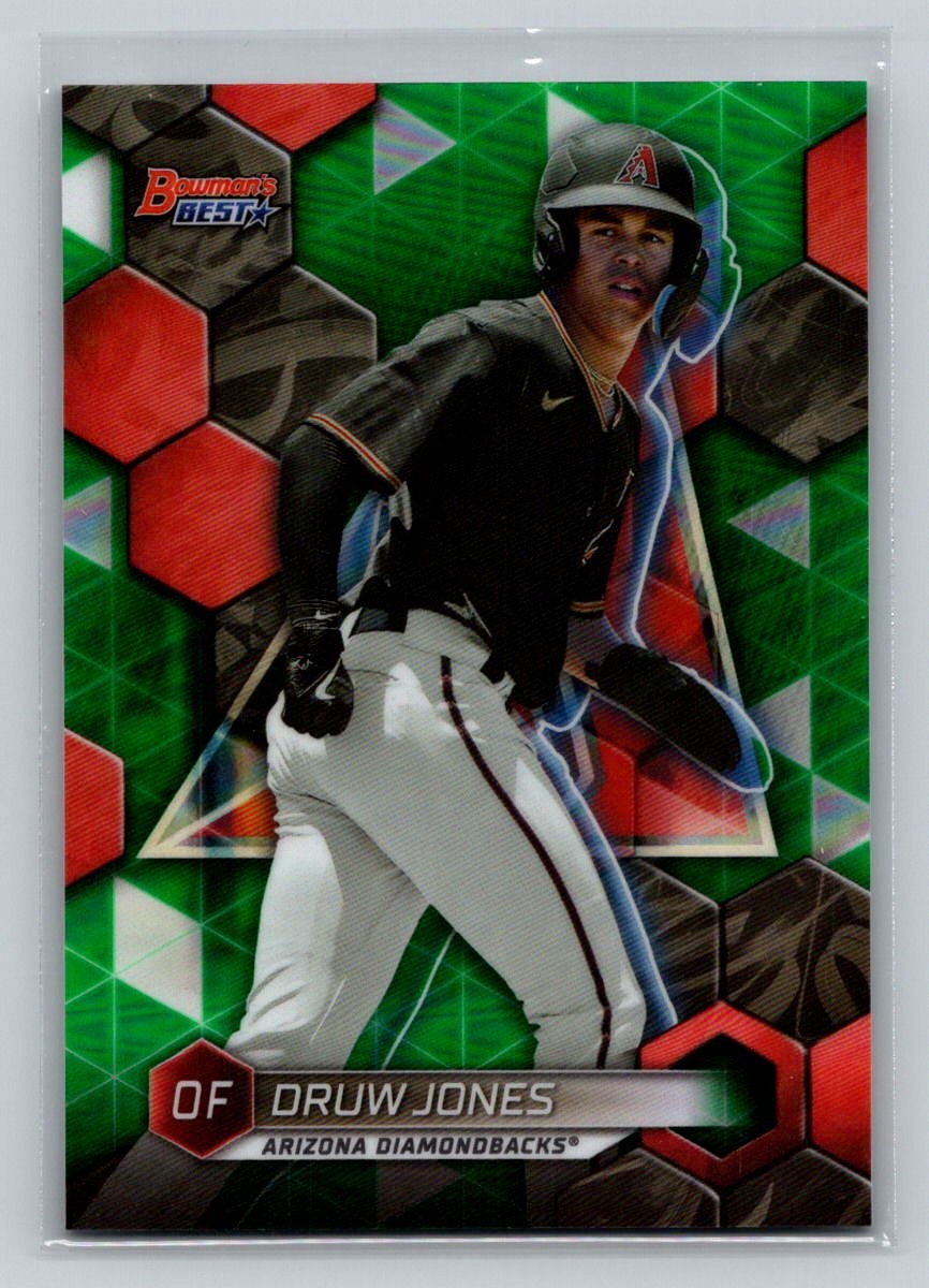 2023 Bowman's Best #TP-8 Druw Jones Top Prospects Green Refractors #/99
