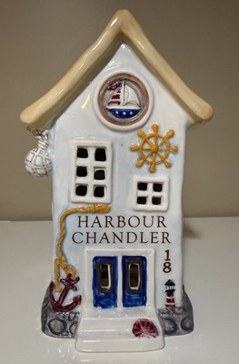 Blue Sky Clayworks HARBOR CHANDLER Ceramic Nautical Tealight Candle Holder New