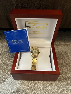 Klaus Kobec Charisma Gold Watch 24 Jewels Swiss Movement $800 Ret. Needs Battery