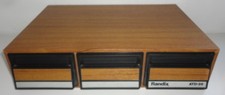 Vintage Randix ATD-36 Faux Wood 36 Cassette Tape Holder 3 Drawer Storage Case