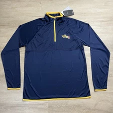 Drexel University Dragons Colosseum 1/4 Zip Pullover Navy Mens Size Small NWT