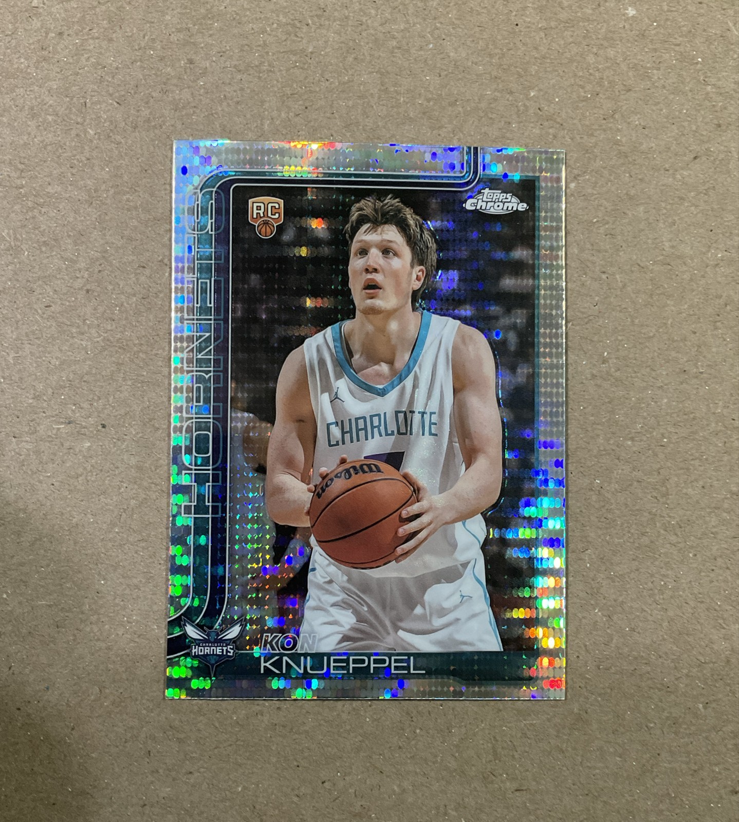 2025-26 Topps Chrome - Kon Knueppel #254 Pulsar Refractor (RC) Hornets
