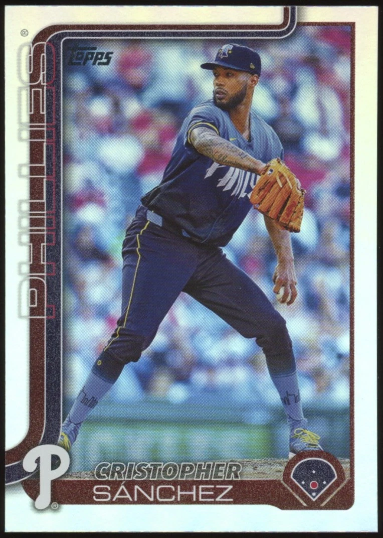 2025 Topps Series 1 #109 Cristopher Sanchez Rainbow Foil Phillies