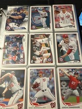 WASHINGTON NATIONALS/EXPOS TEAM LOT OF 378 BASEBALL CARDS TOPPS UPPER DECK SCORE