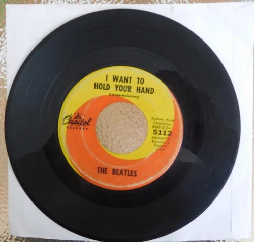 Beatles 45 RPM Record-I Want to Hold Your Hand