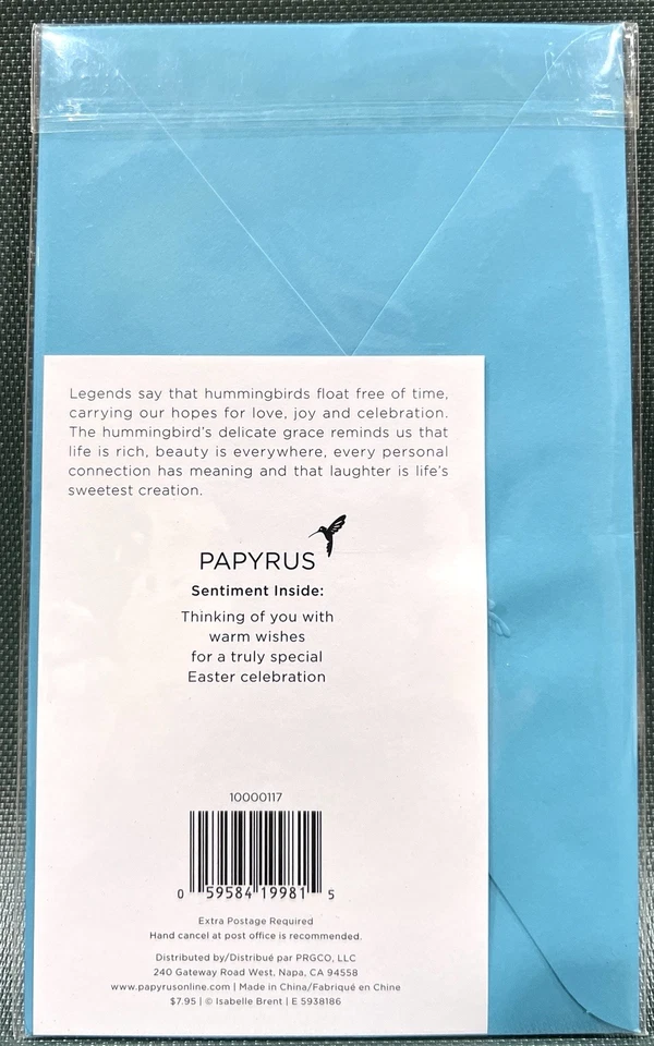 Papyrus Easter Card-"Thinking of You With Warm Wishes"-1 Ea - Image 2 of 2