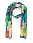 Ladies Scarf Abstract Pattern Cotton Colourful Light Breezy Spring Summer Shawl