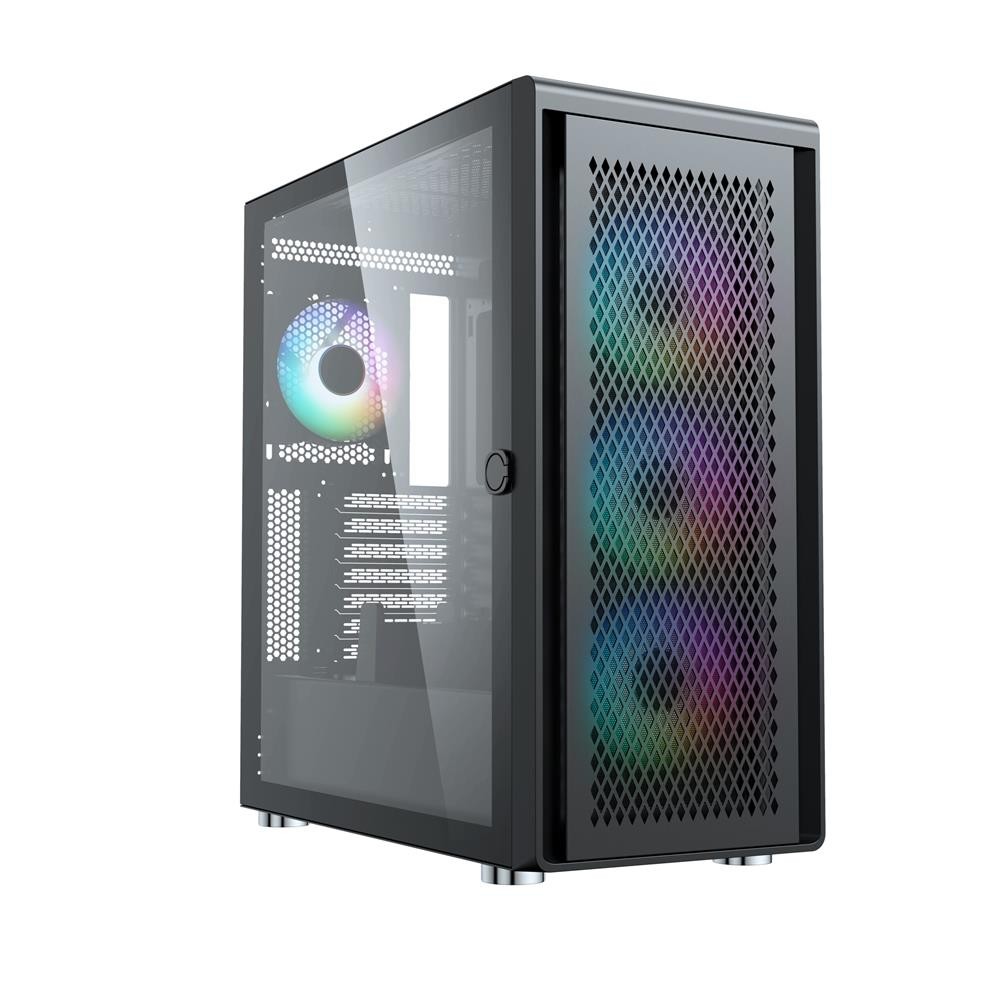 Silentware Air 100 Midi Tower PC-Gehuse Seitenfenster 4x120 A-RGB Lfter ATX 17590₽