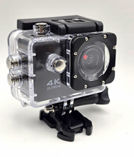4K Sports Ultra HD DV Action Camera 16MP 2" Screen Wi-Fi Waterproof Black