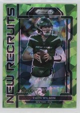 2021 Panini Prizm New Recruits Green Ice Prizm Zach Wilson #NR-2 1e51