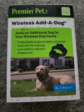 Premier Pet GIF00-16918 Wireless Add-A-Dog Collar 8Lbs for Wireless Fence NOB