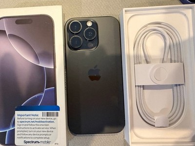 APPLE IPHONE 16 PRO UNLOCKED 256GB BLACK  EXCELLENT CONDITION 90% BATTERY