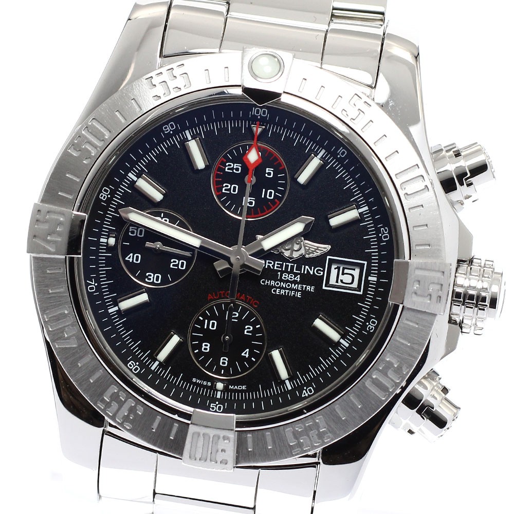 BREITLING Avenger II A13381 Date black Dial Automatic Men\'s Watch_959944 Breitling Avenger II chronograph steel automatic Ref. A13381  main image 4