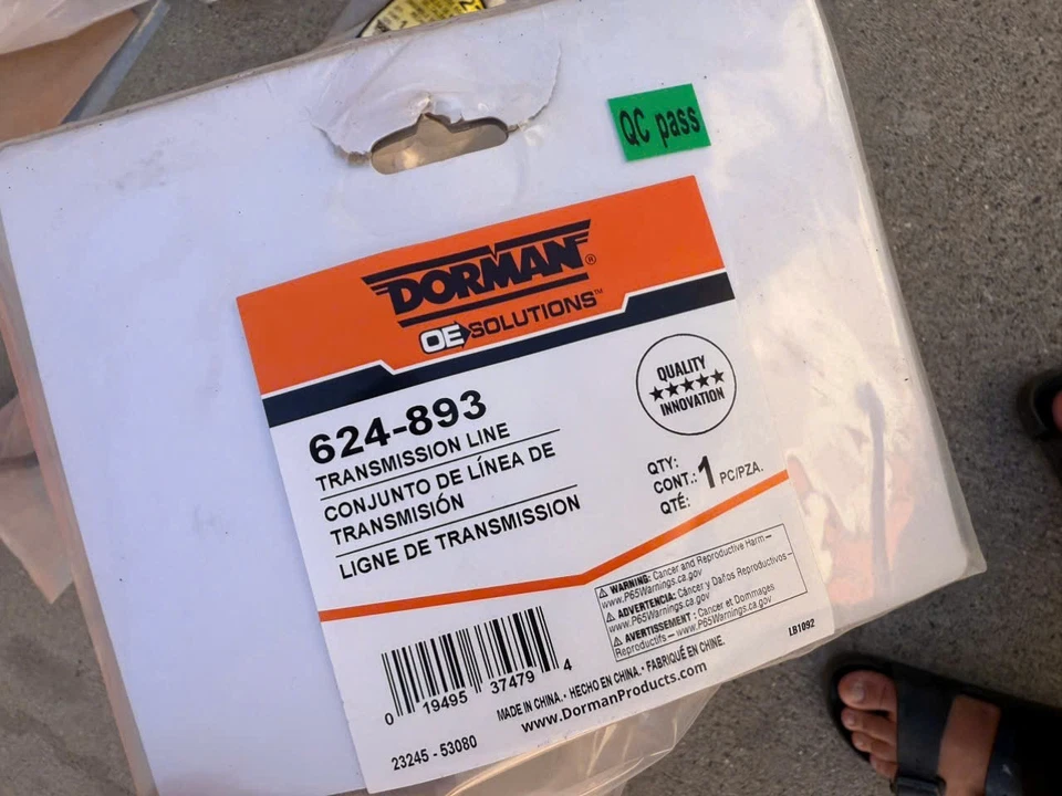 Línea de enfriador de aceite Dorman 624-893 inferior nueva para camioneta Ram Dodge 2500 3500 2005-2009 Foto 4 de 4