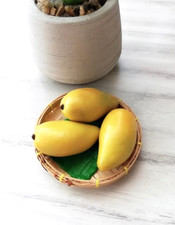 Realistic Mango Fridge Magnet Handmade Miniature Polymer Clay Tropical Fruit Art