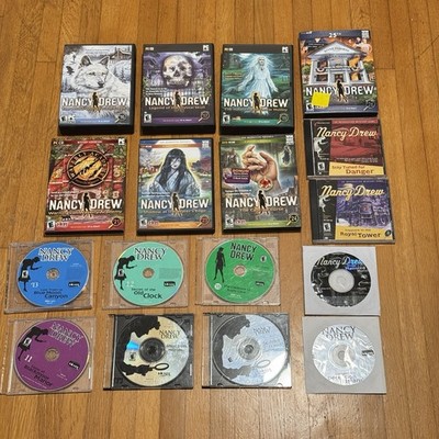 Nancy Drew PC Game Lot of 17 Mystery Adventures CD ROM Waverly Ashes Crystal
