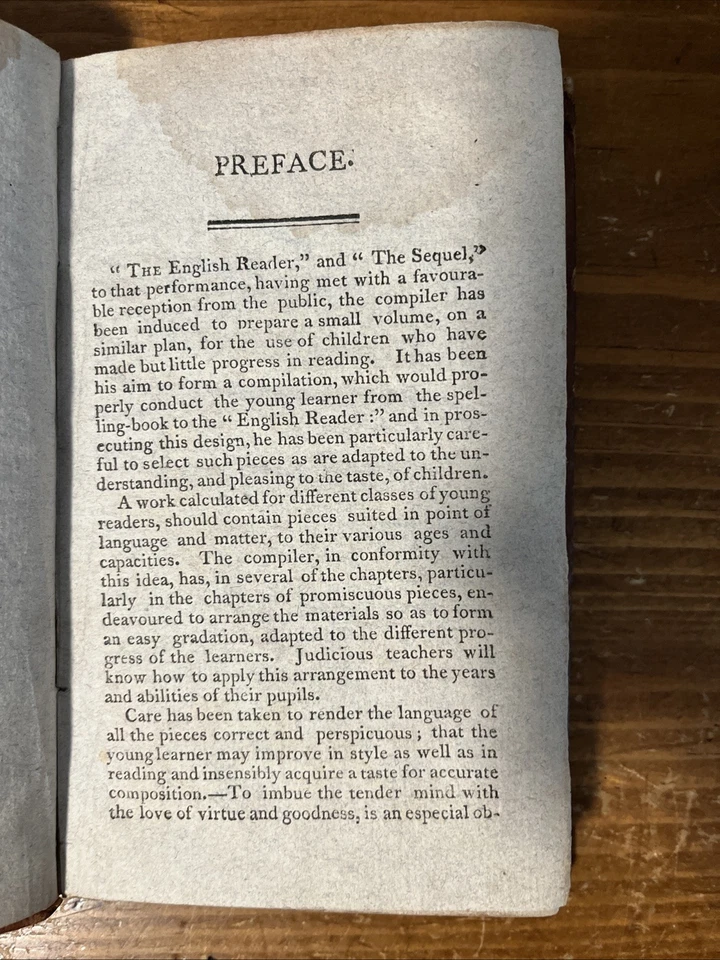 1809 Introduction To The English Reader; Alexandria, Virginia Imprint - Image 2 of 4
